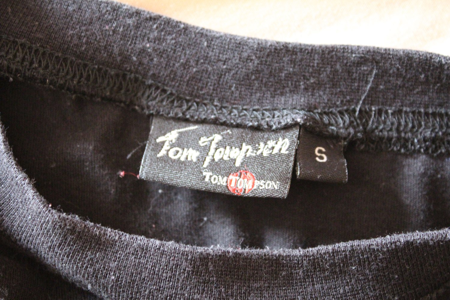 T-Shirt Popeye von Tom Tompson vintage used schwarz Größe S