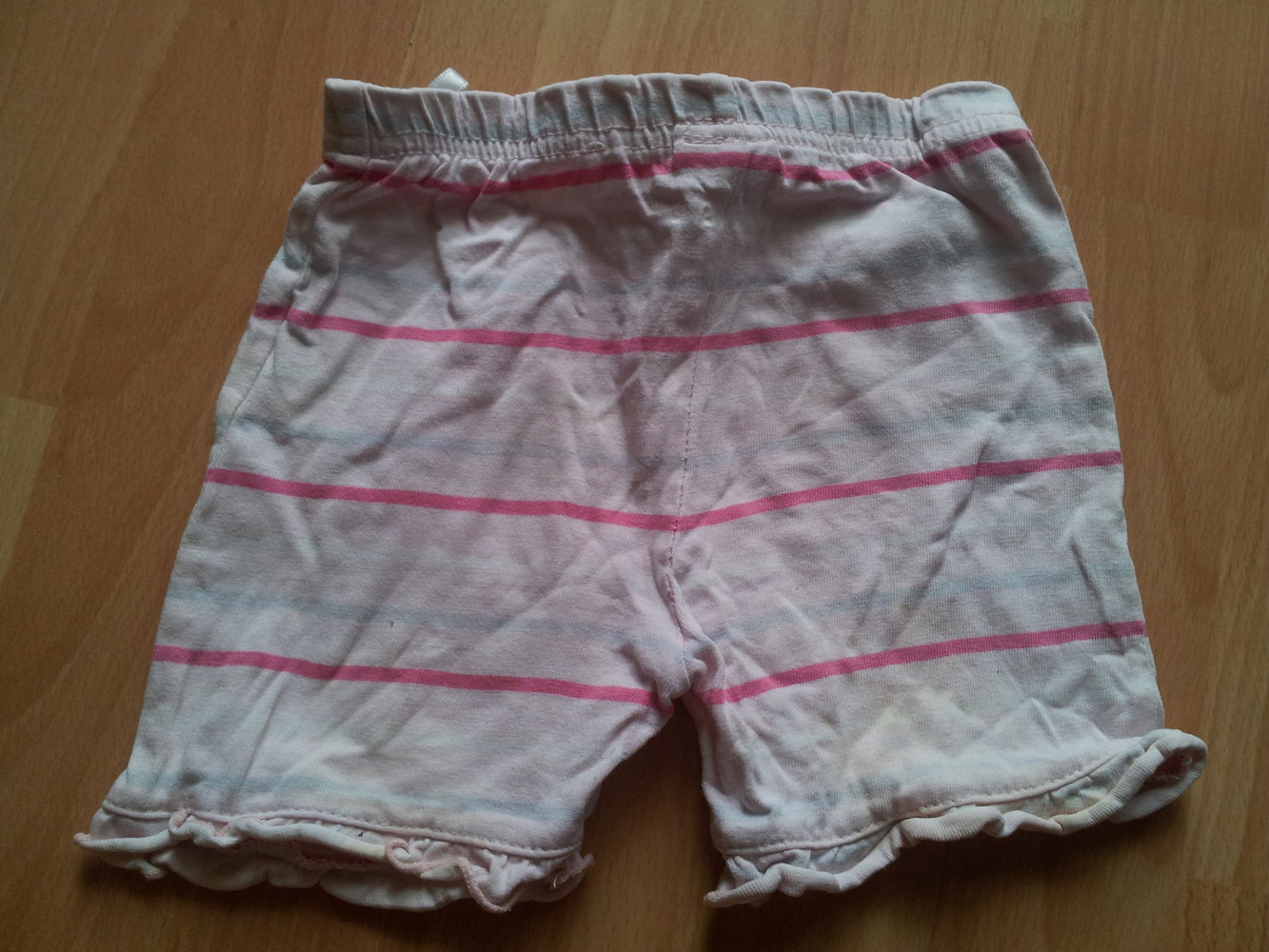  kurze Hose rosa pink hellblau Streifen Gr. 80