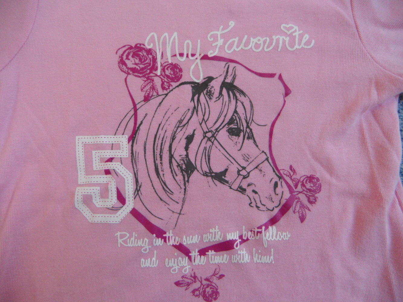 Blue seven T-Shirt Pferd ungetragen mit kleinem Mangel