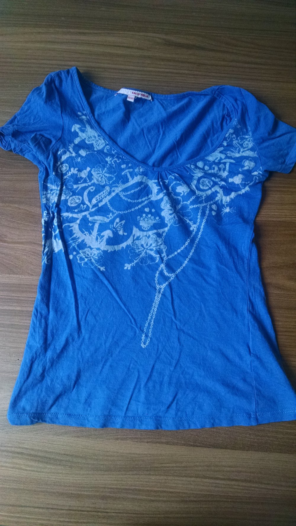 Blaues Sommer T-Shirt Gr. 34/36