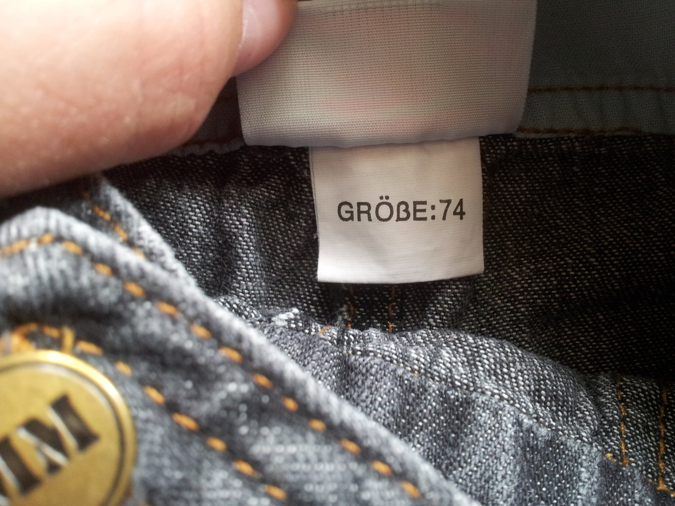 kurze Jeans Latzhose Skater Boy Gr. 74