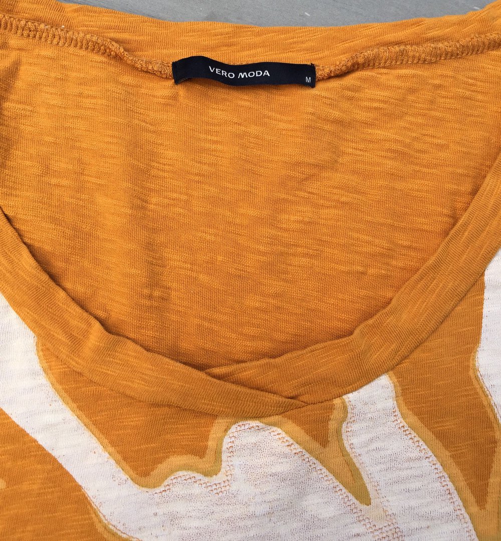 VERO MODA Oversize T-SHIRT •Helen Top• curry Gr. M