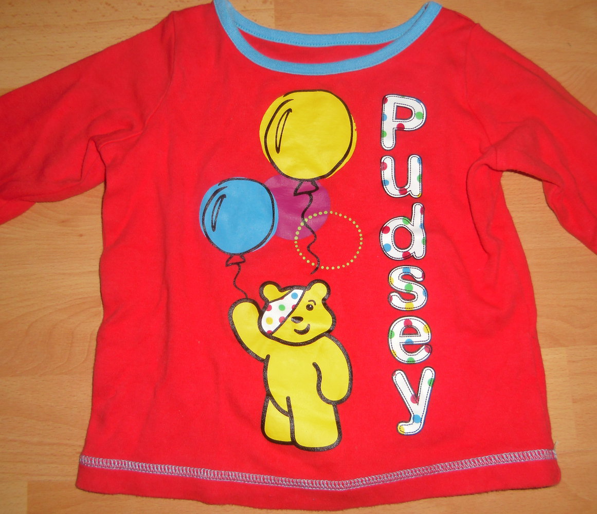 Pudsey Bear at George/ ganz süßes Langarmshirt Gr. 1- 1 1/2 y ca 80/86