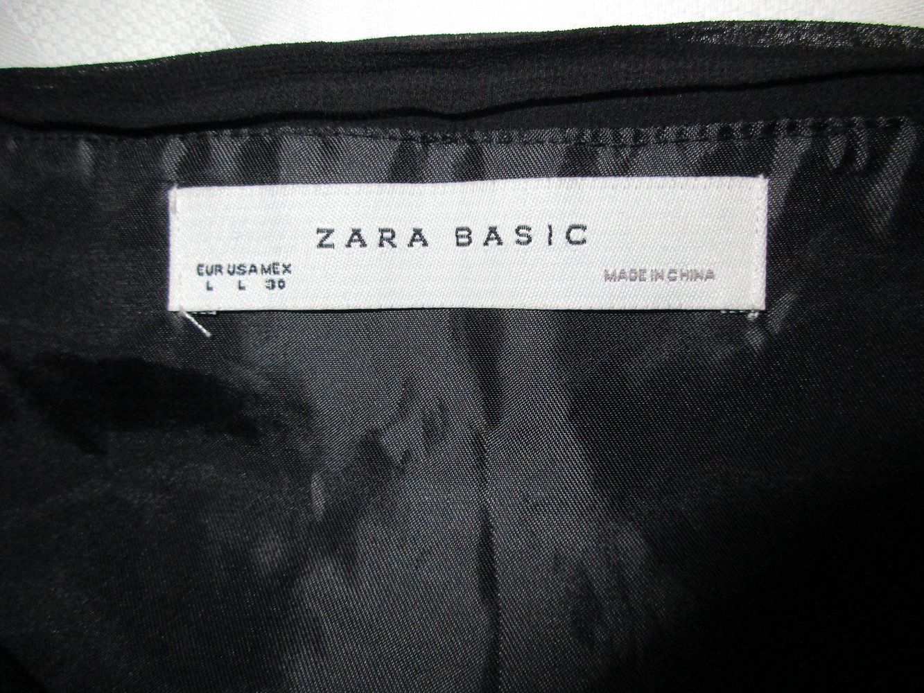Cocktailkleid Zara Basic, Gr. L, schwarz