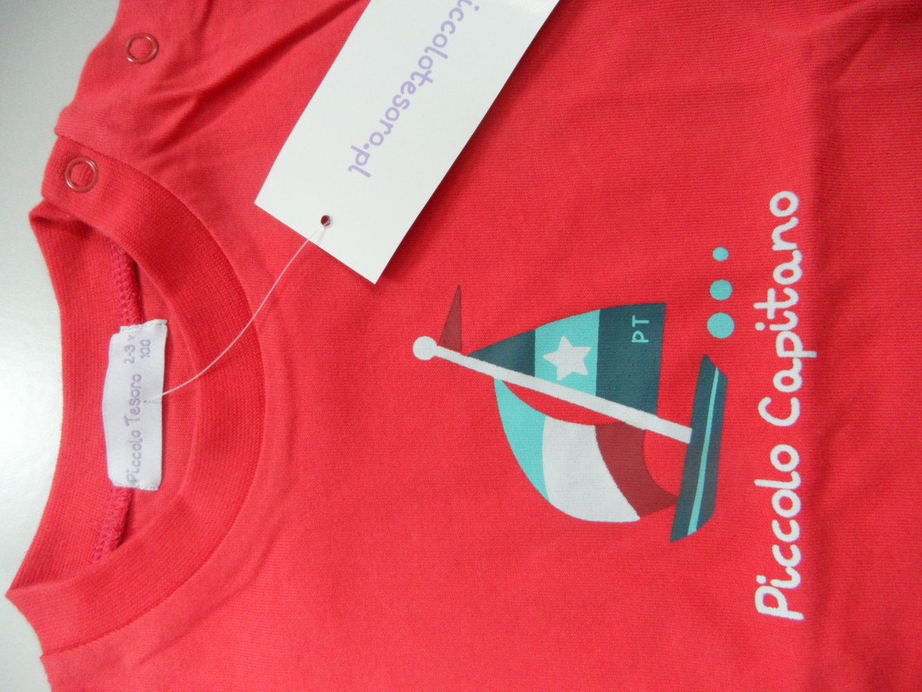 neues T-Shirt mit Etikett Piccolo Tesoro  Schiff maritim