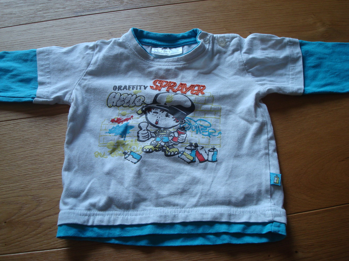 2 Shirts, Langarmshirts für Junge Gr. 74