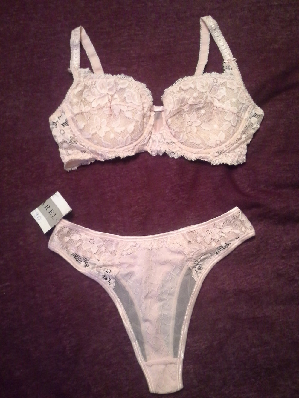 Garel Hanna, rosa Set, BH 75A/B, Tanga M