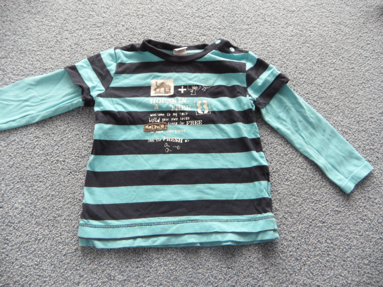 s.Oliver schönes Langarmshirt Baumhaus