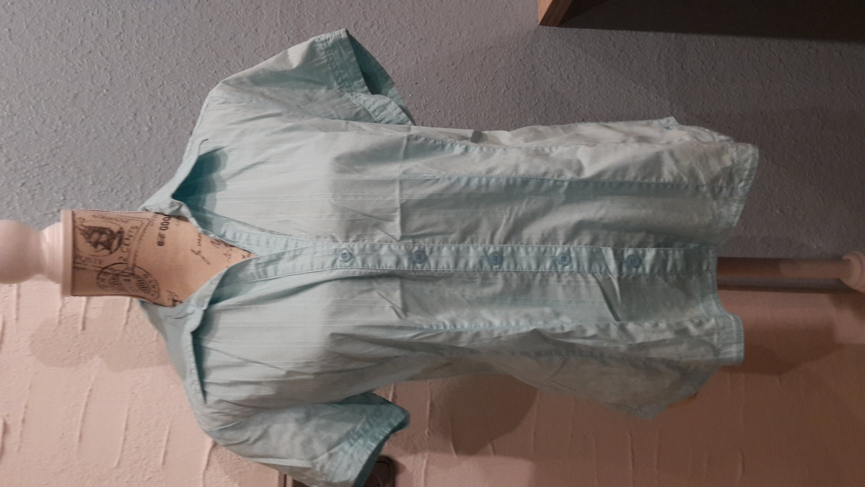 S.Oliver Bluse gr.42 kurzärmlig blau türkise Business