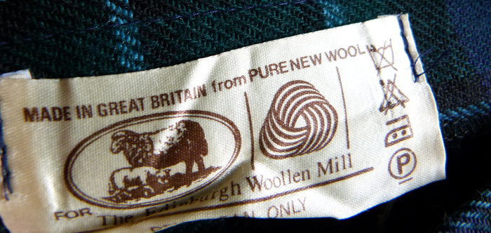 Ladies Kilt Schottenrock, dunkelblau grüner Tartan aus reiner Schurwolle, Schottland British Retro Folklore Vintage Scots Outlander