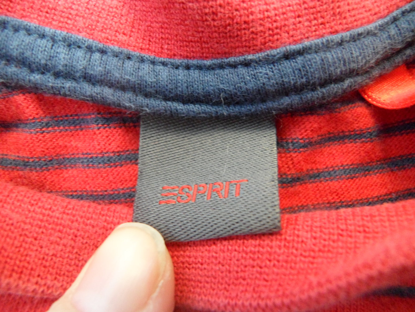 Esprit Langarmshirt Ringel Traktor