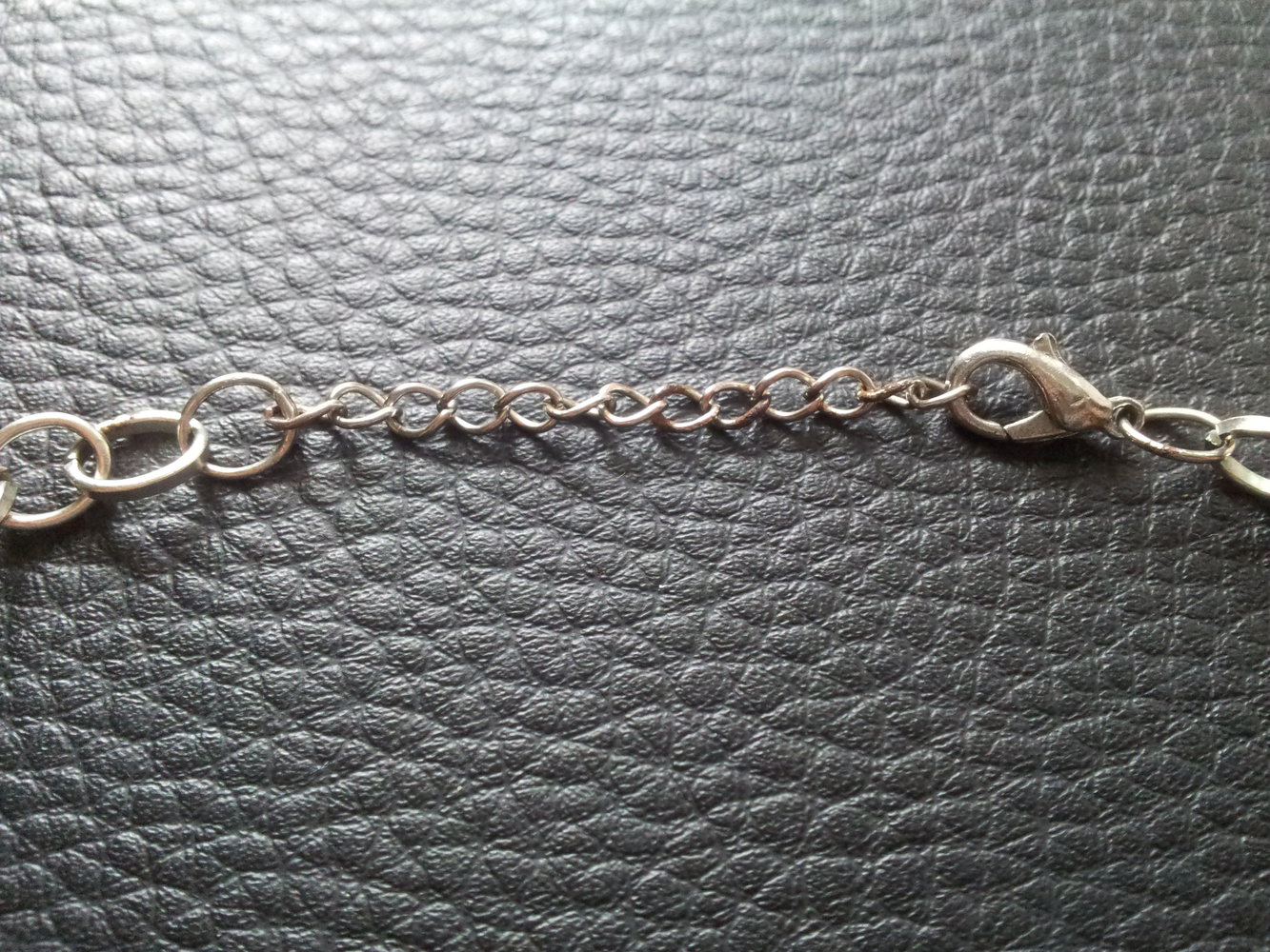 Modeschmuck Kette Herz Würfel silber braun türkis Perlen