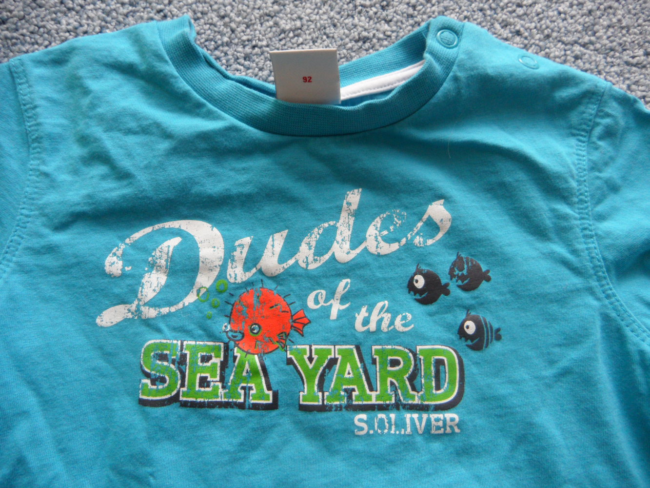 S. Oliver süßes T-Shirt Fische maritim Gr. 92
