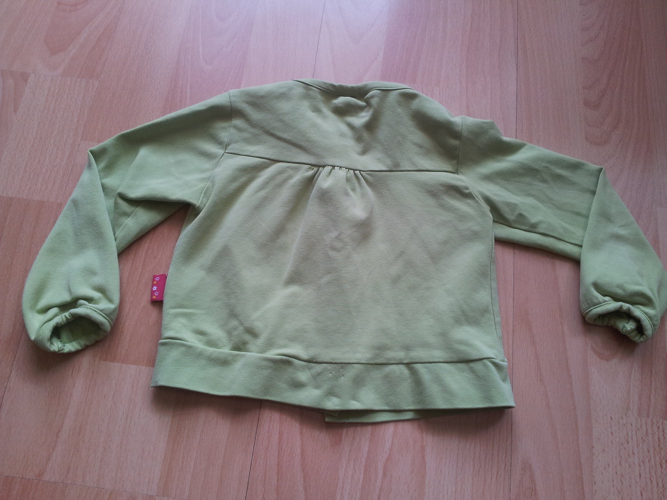 Jacke Sommerjacke hellgrün bunt Blumen stretch Gr. 80