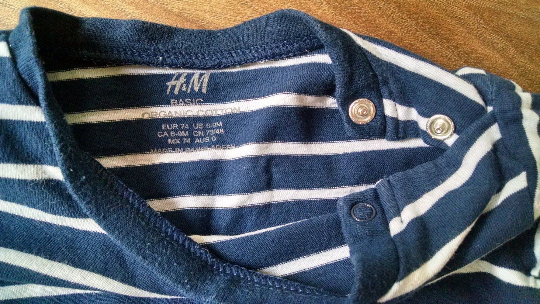 Langarmshirt im Marinelook Gr. 74