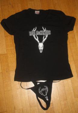 Real McKenzies Set: schwarzes T-Shirt und String American Apparel schwarz S