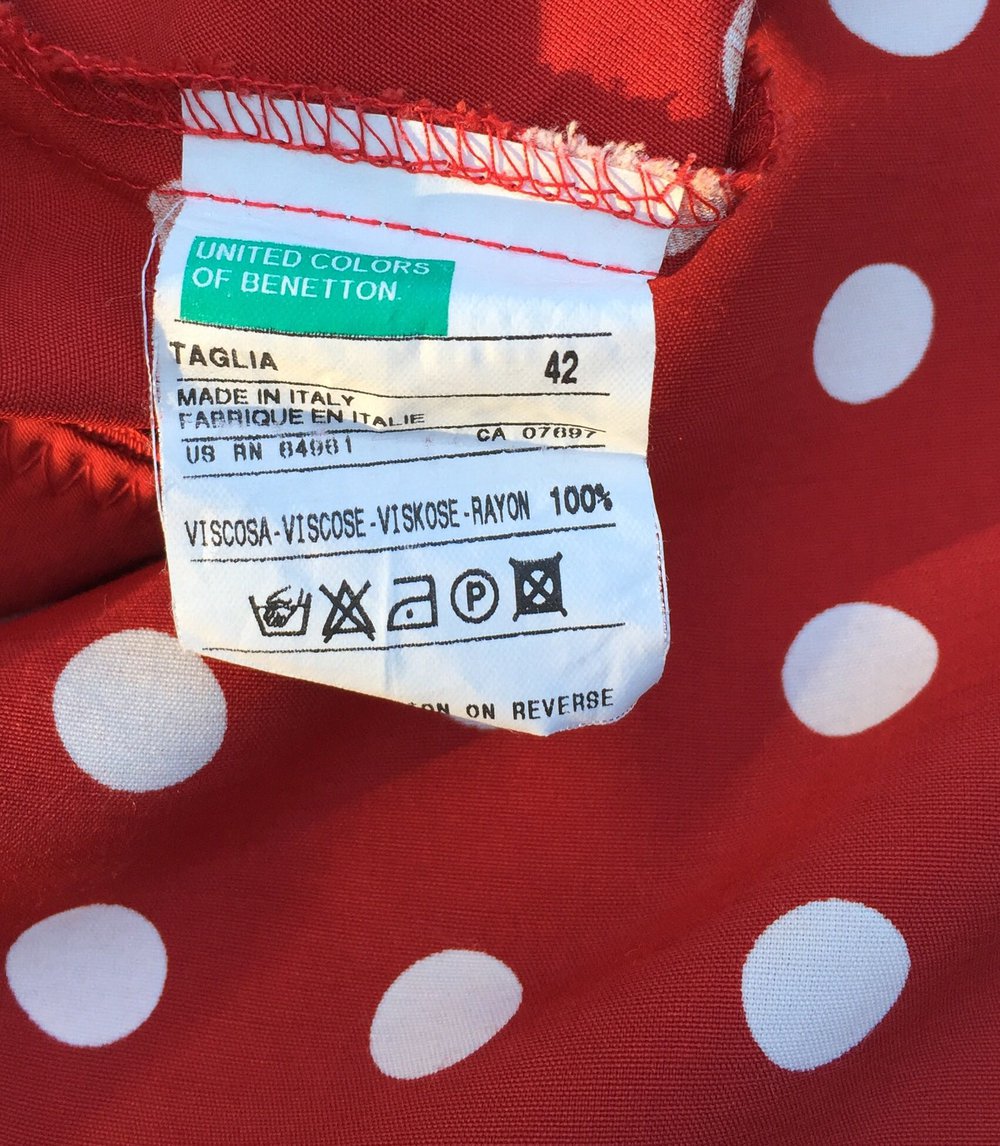 BENETTON Pünktchen ROCK Polkadots Gr. ital. 42 (ca. M)
