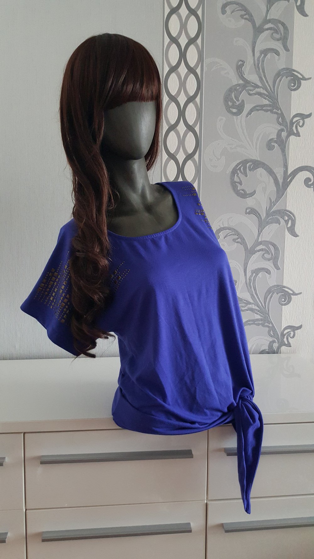 Oberteil Blau unten zum Wickeln 36 / 38 auch 40 M L