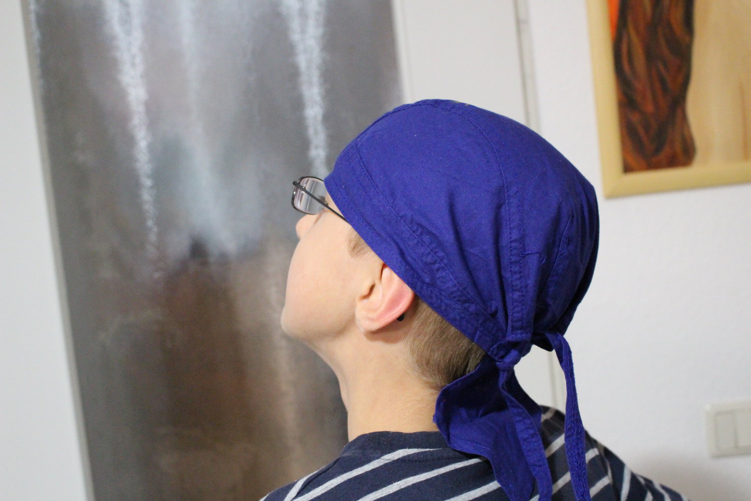 79. Bandana, blau, für Jungs