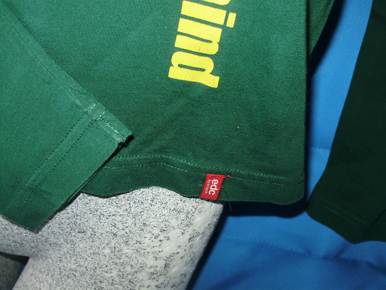 Esprit Shirt grün Schrift Print sportlich lässig S