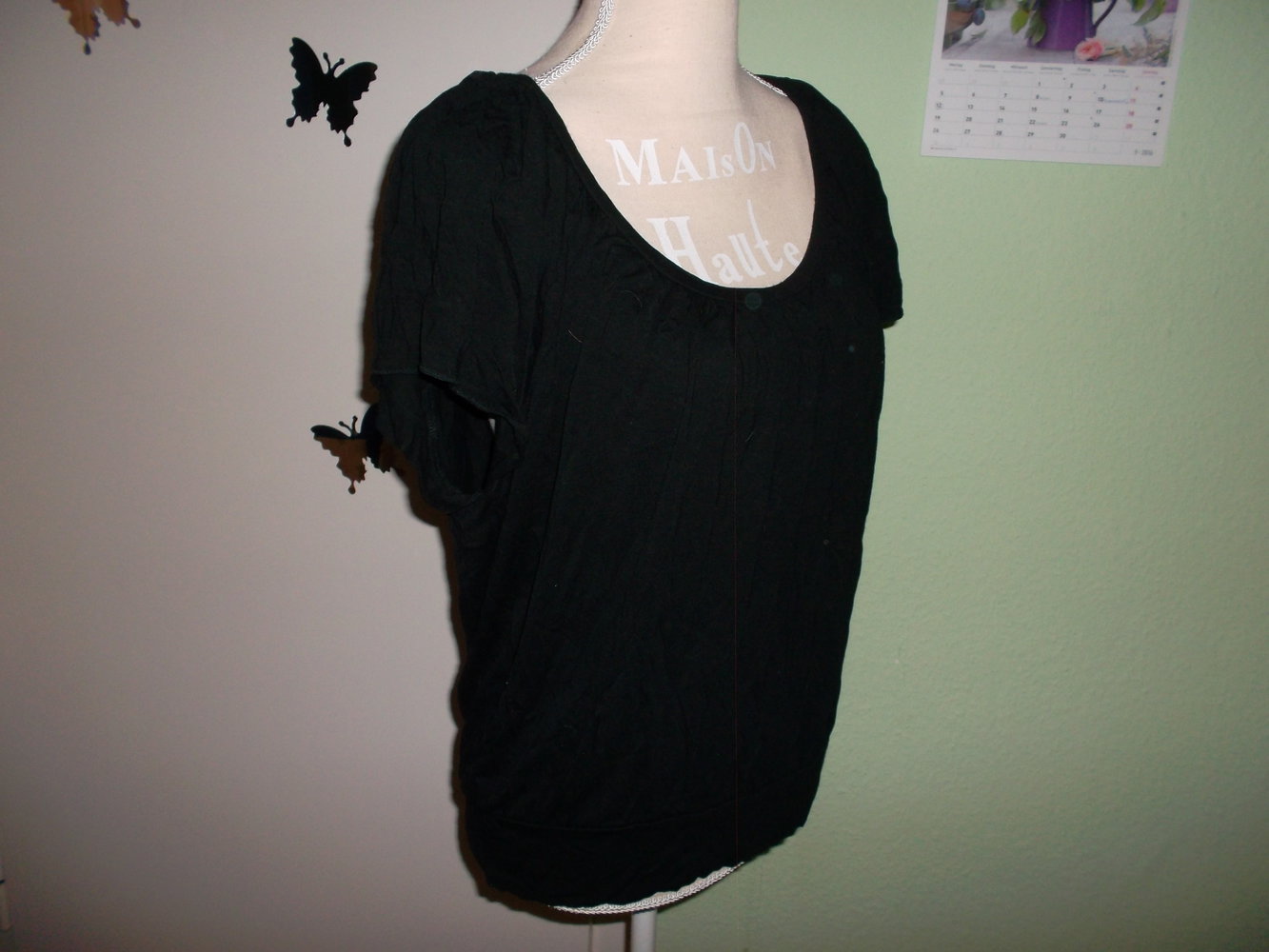 schwarzes shirt,von laura scott,grösse 38