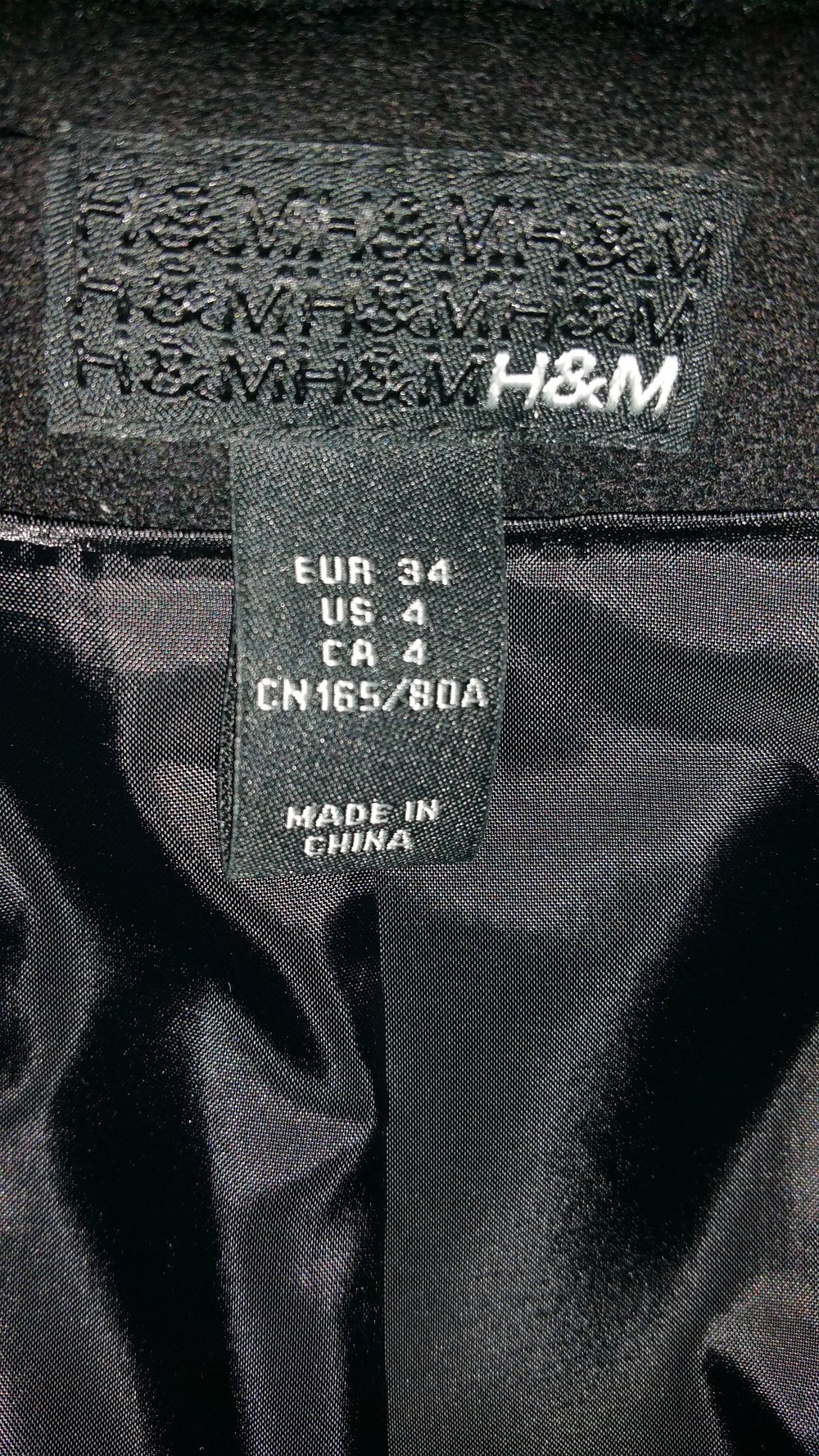 H&M Mantel, schwarz