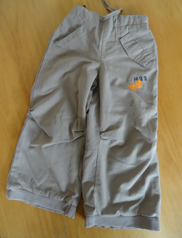 Beige Cargohose für Mädchen leger Gr. 98 / 104