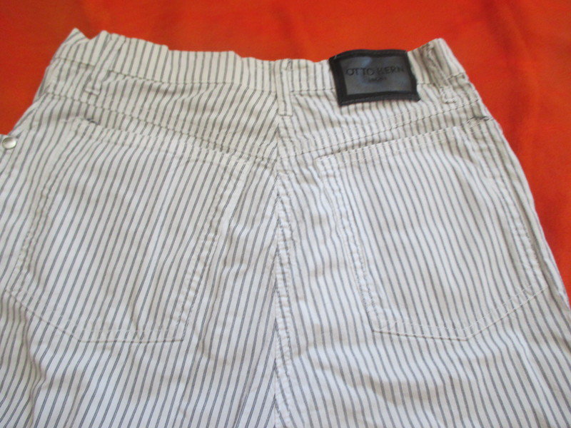 Röhren Streifen Chino Jeans Hose 