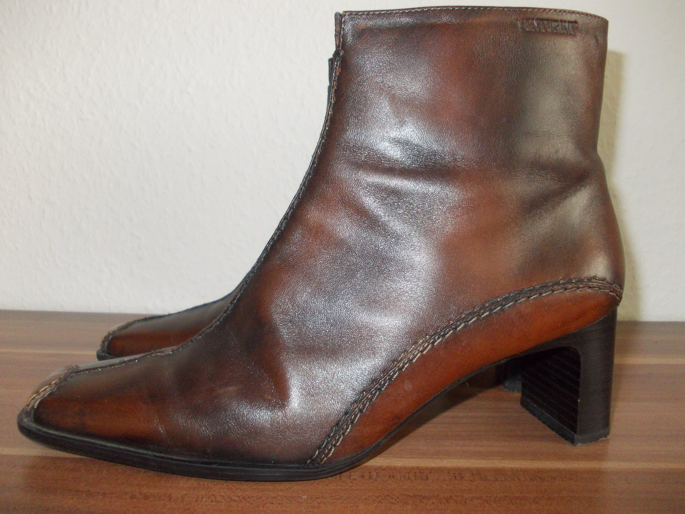 Echtleder-Stiefeletten 