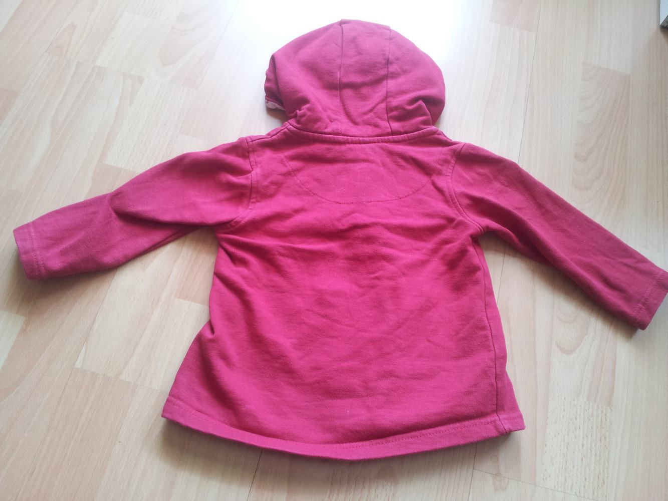 Kaputzenjacke Jacke rot Blumen Gr. 92