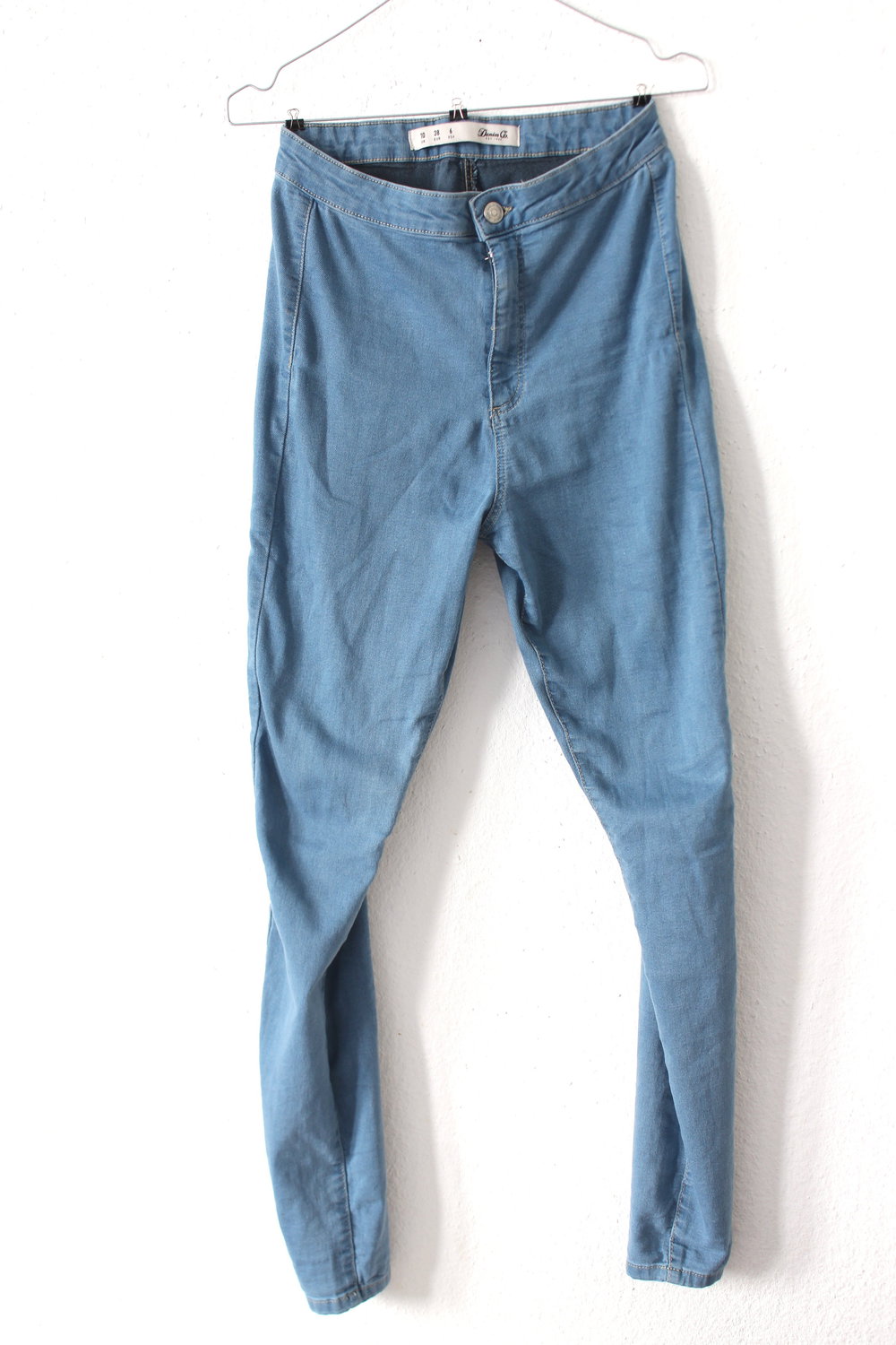 highwaist jeans hellblau hose hell