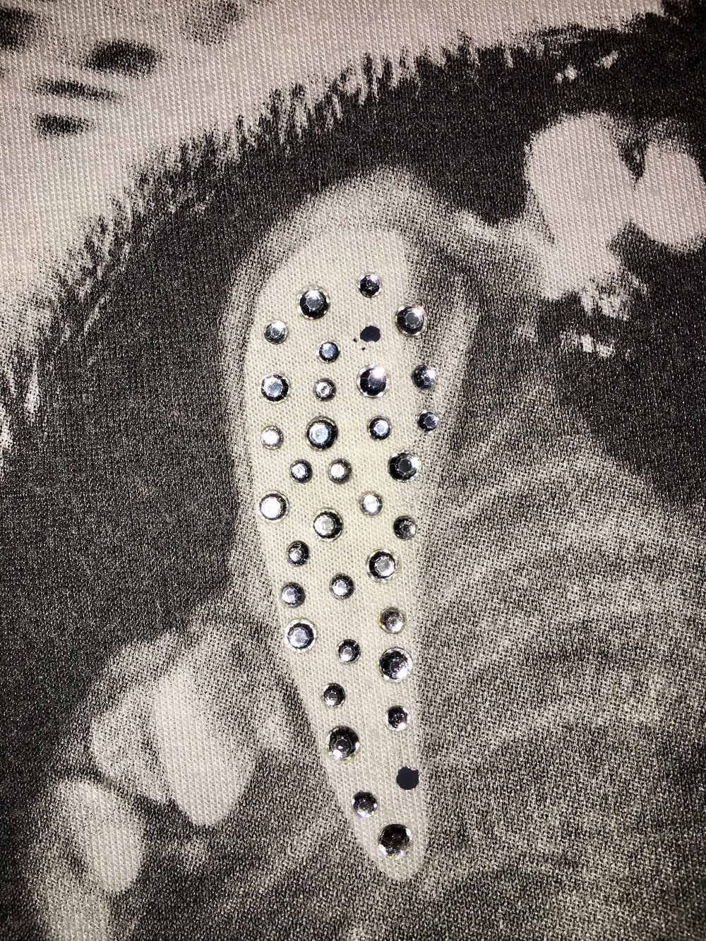 Shirt mit Aufdruck Tiger schwarz weiss 