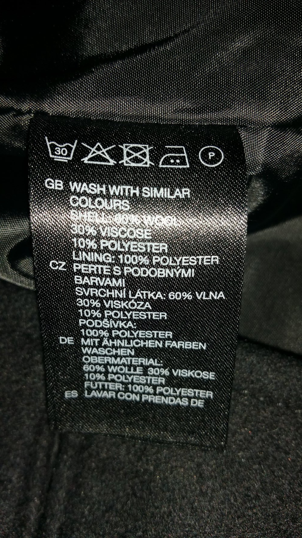 H&M Mantel, schwarz