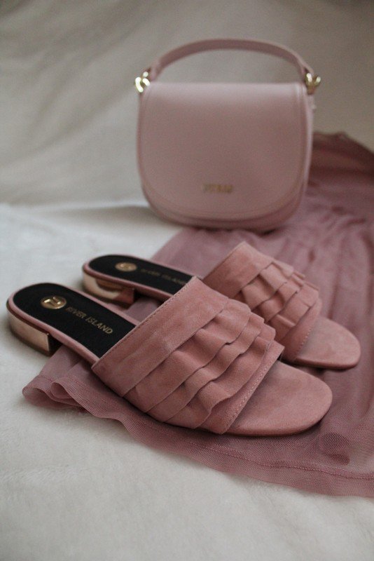 Schlappen altrosa River Island Größe 36