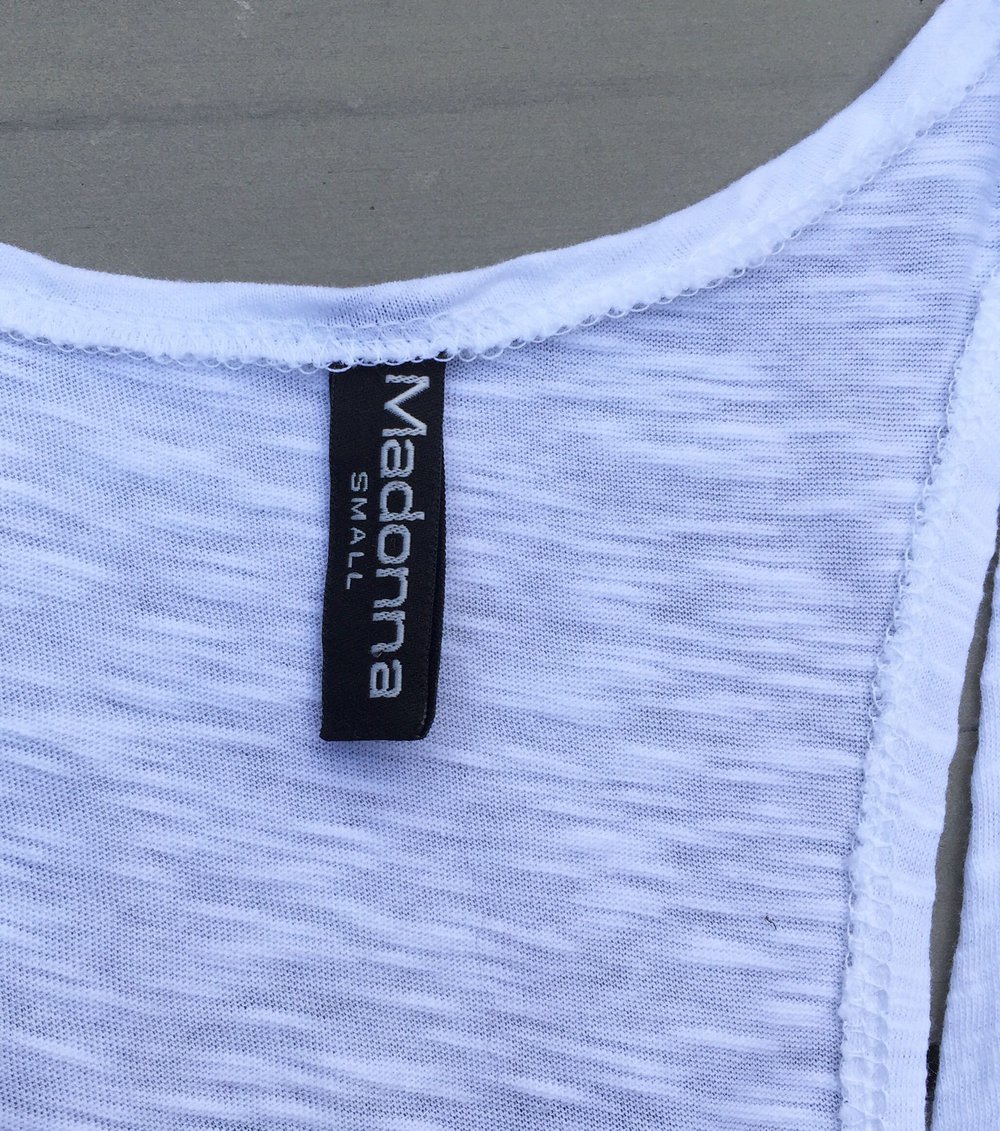 MADONNA Tanktop KREUZ MOTIV Gr. S