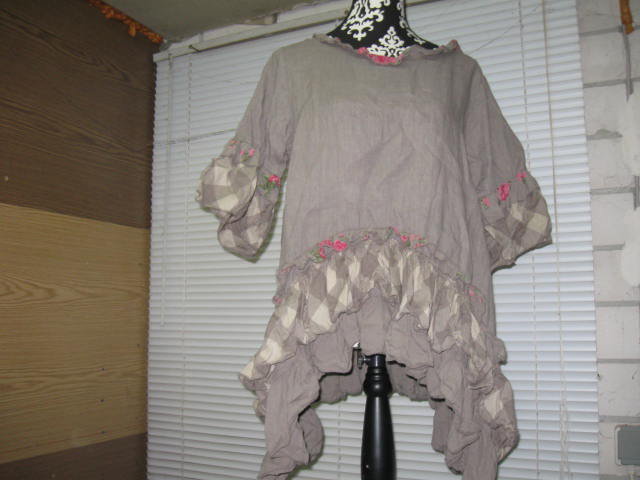 *** Tunika ~ Volant ~ Rüschen ~ Leinen ~ Lagenlook ***