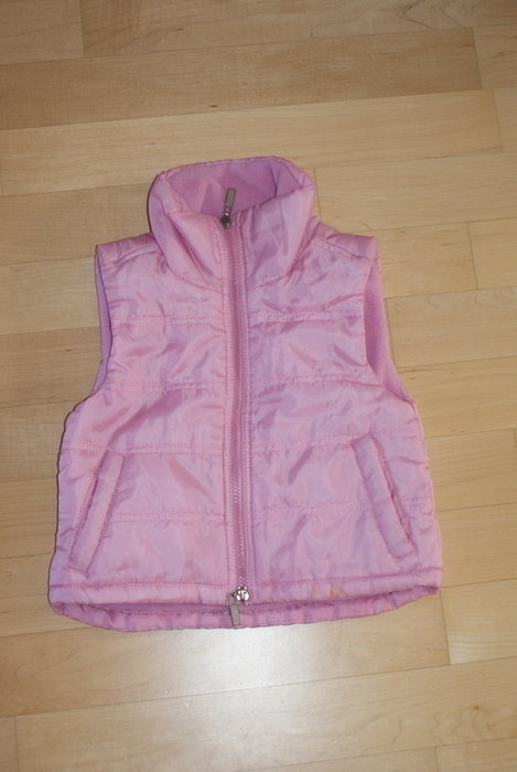 Weste rosa stepp Gr. 92 Spielplatz Kita