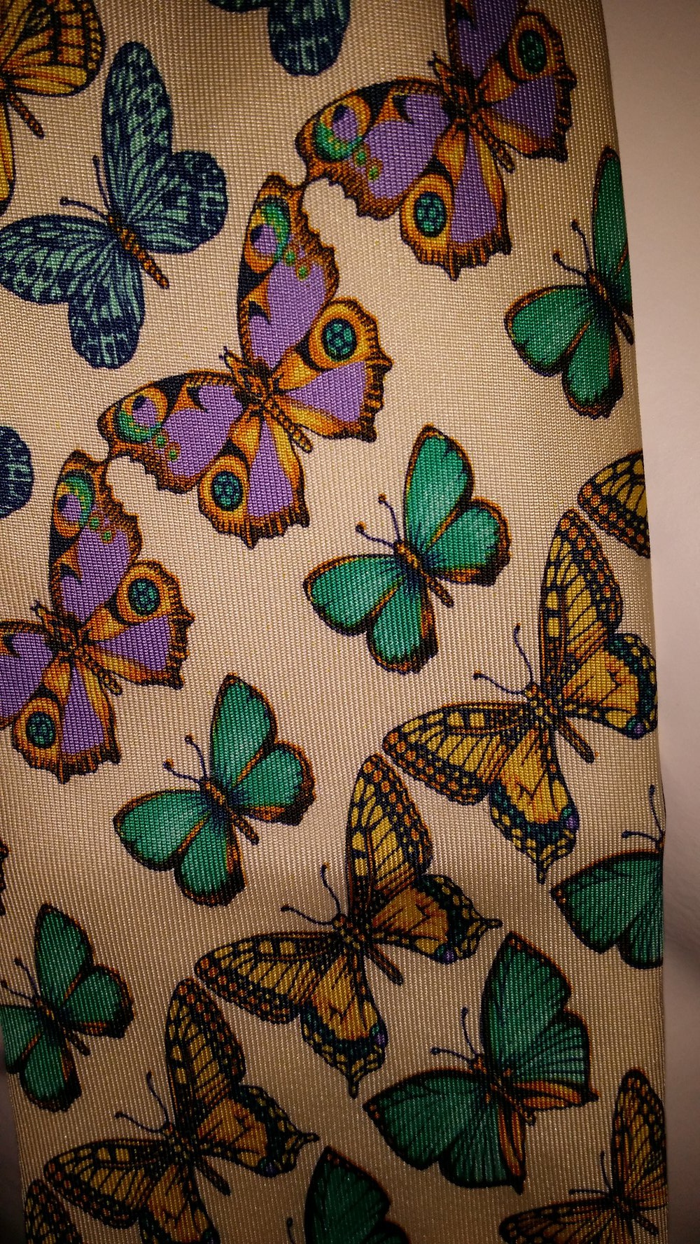 Versace-Seidenkrawatte aus der Schmetterlingsphase - neu