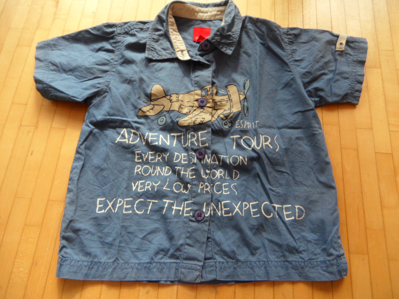 cooles luftiges Hemd für kleine Flugzeug-Fans von Esprit