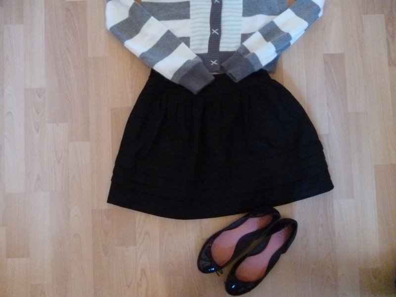 Topshop Rock schwarz Taillenrock high waist Wollrock