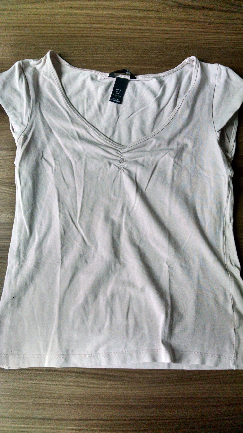 T-Shirt mit Raffung Gr. S