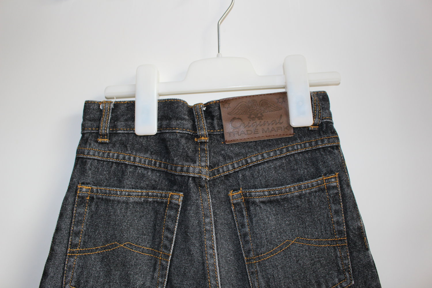171. Jeans, schwarz, high-waist, Gr. 134