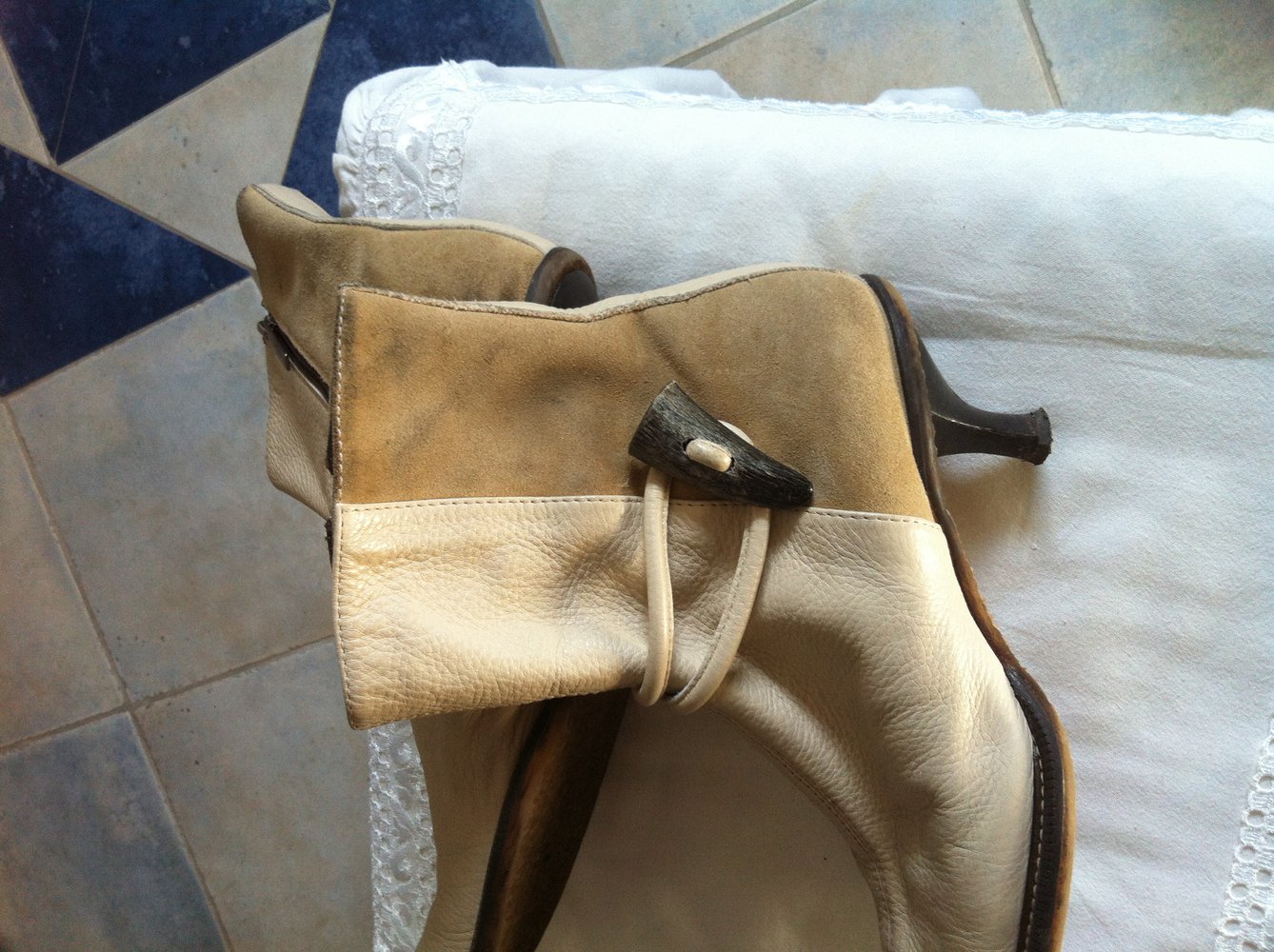 COCCINELLE Stiefel,Stiefeletten-Leder-Gr.7,5-Gr.41