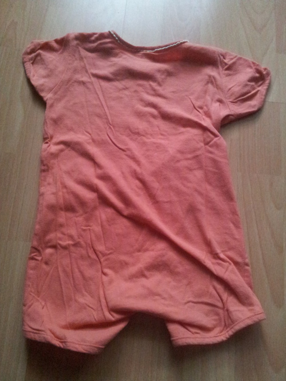  Body orange Vögel Küken kurze Ärmel Gr. 86/92 