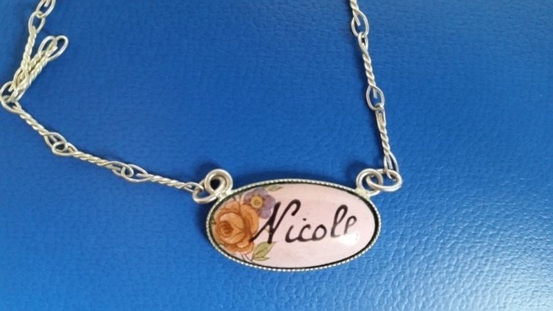 Namensschild-Halskette - 