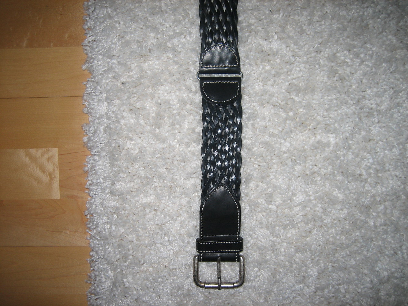 Superedler Leder-Gürtel, Schwarz, aufwändig + hochwertig verarbeitet, starkes Accessoires!