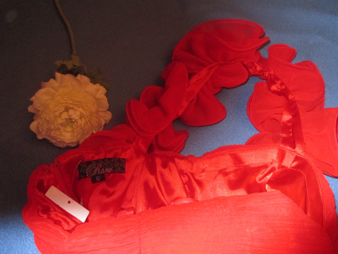 NEU Cocktail Abend Ausgeh-Ball Seiden-Chiffon Bodycon Rüschen-Volant One Shoulder Mini-KLEID 