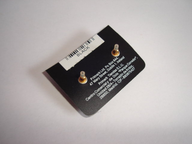 Primark Blumen-Ohrstecker schwarz