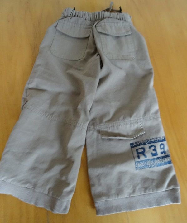 Beige Cargohose für Mädchen leger Gr. 98 / 104