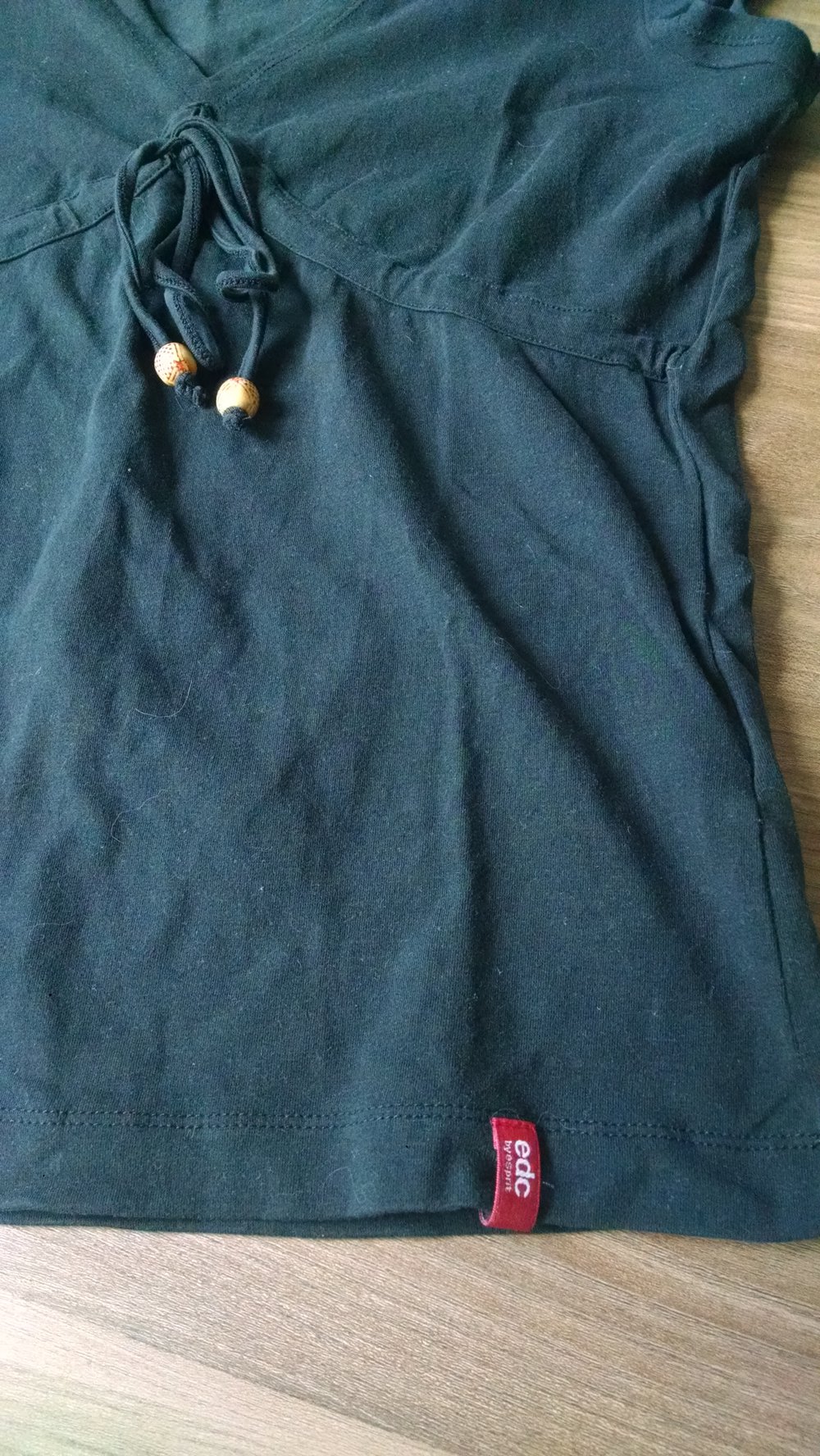 Sommerliches schwarzes Tunikatop Gr. 38/40